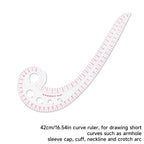 Clear Metric Flexible French Curve Ruler Practical Tailoring Template For Dressmaking Pattern Drafting DIY Sewing Projects
