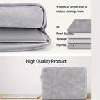 11 13 14 15 Inch Laptop PU Leather Protective Tablet Bag Computer Pouch Case Storage Bags Slim Laptop Sleeve for Macbook Perfect