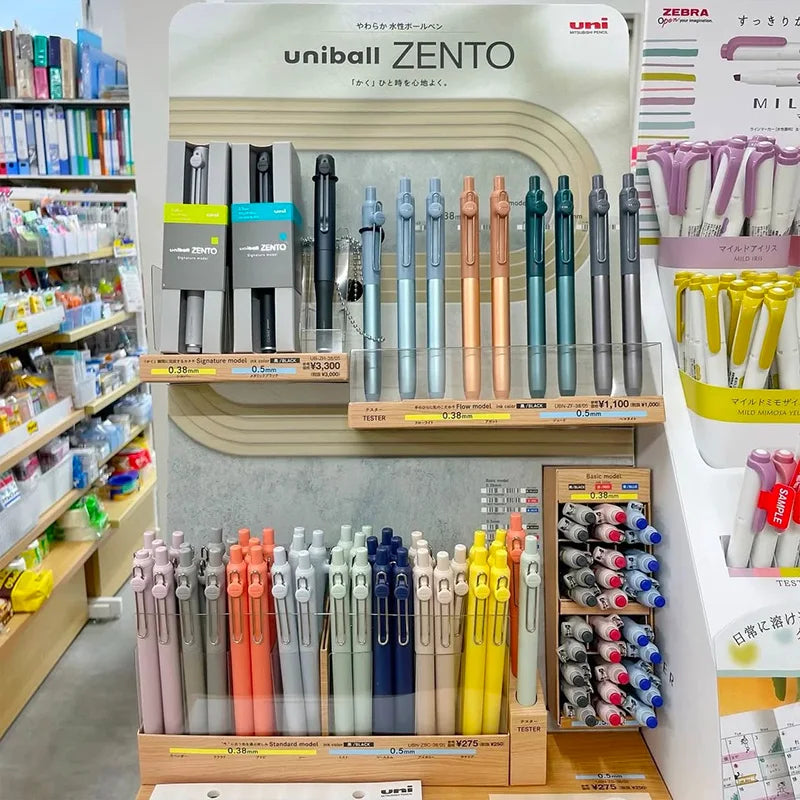 uniball ZENTO Standard 0.38/0.5mm Gel Pens,Water-Based Smooth Writing Roller Ball Pens Fit for a variety of occasions Stationery
