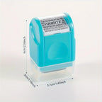 1pc Plastic Confidential Stamp Identity Protection Roller Stamps Express Privacy Data Guard Information Identity Address Blocker