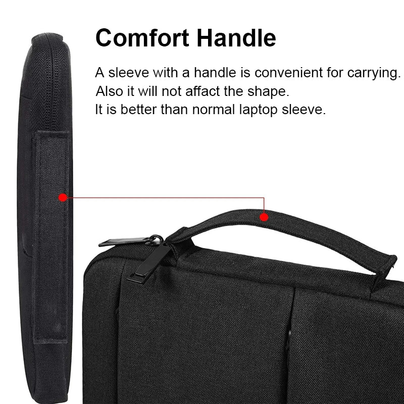 Portable Laptop Bag 11 12 13 14 15 Sleeve Case 13.3 15.4 15.6 Inch For Huawei Macbook Air Pro Redmi MacBook Dell PC Case Cover