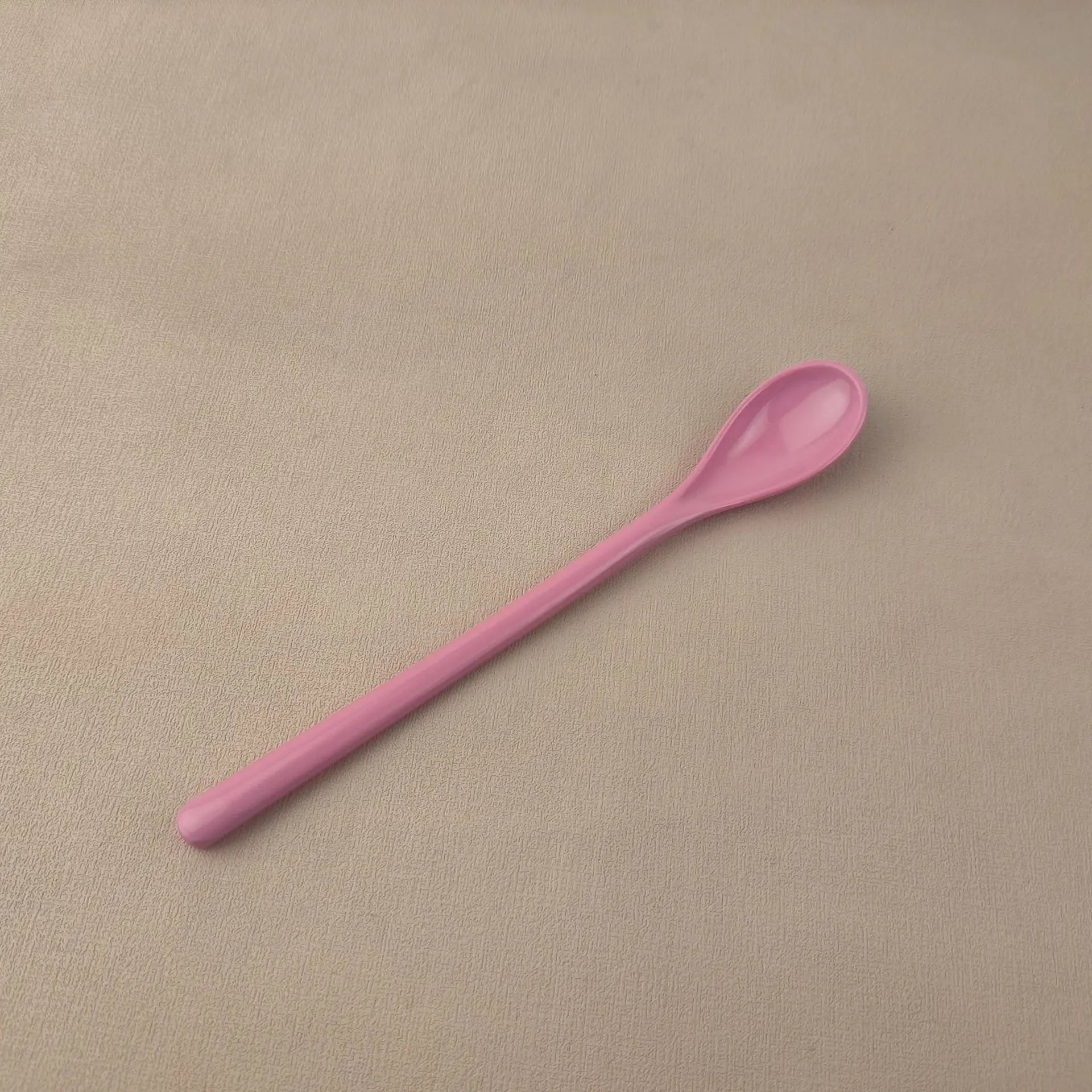 7pcs Candy Color Plastic Long Handle Dessert Spoons Dinner Tea Spoon Tableware Flatware Stirring Coffee Kitchen Scoops Soup