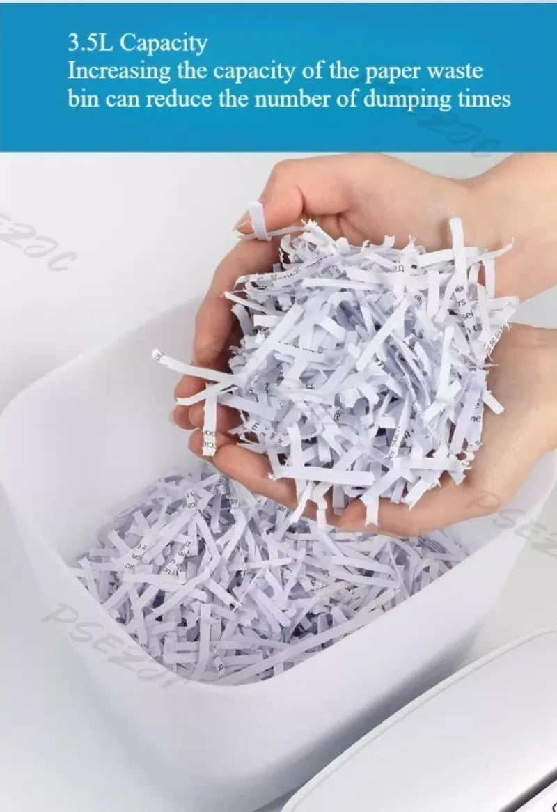 Small Electric Office Automatic Confidential Shredder for Household and Confidential Documents Shredder