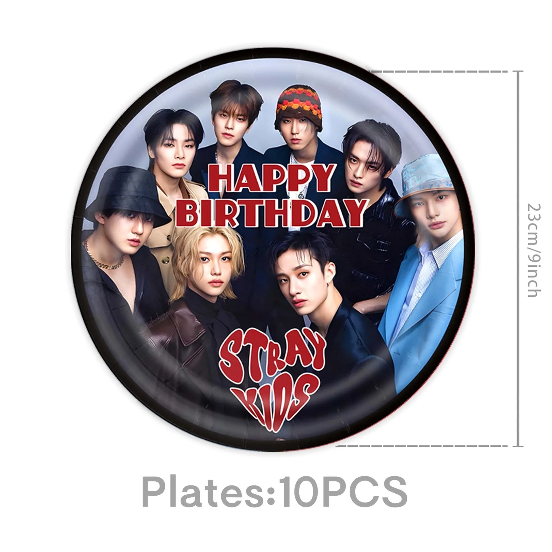 New SK Male Group Birthday Party Theme Decoration Cup Plate Banner Backdrop Gift Bag for Gift Baby Shower Supplies