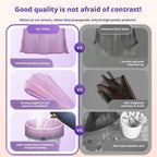 100PCS/Roll Drawstring Trash Bags Tear-Free,Leakproof,Heavy Duty,Strong Garbage Can Liners for Home Household Use