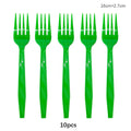 Rose Gold Disposable Knife Fork Spoon Cutlery Set Disposable Tableware Birthday Party Decorations Wedding Baby Shower Supplies