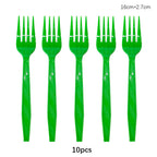 Rose Gold Disposable Knife Fork Spoon Cutlery Set Disposable Tableware Birthday Party Decorations Wedding Baby Shower Supplies