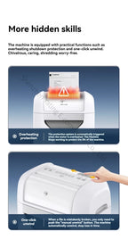 25L 4435 Office Electric Shredder for Shredding Paper Particles Book Nails Cards Confidential Specific Document Shredder Level 5