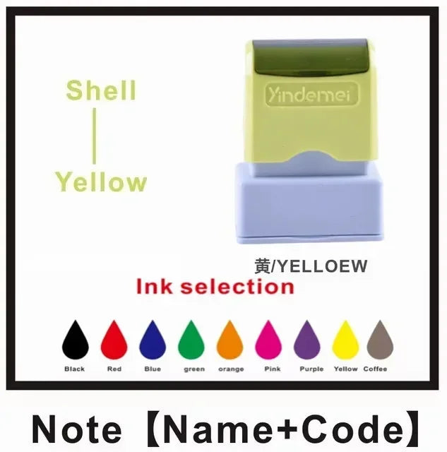 Customized Name ink Stamp self inking seals Personal Baby Waterproof Non-fading Kindergarten Name Seal New student teacher gift