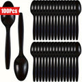 100pcs Plastic Dessert Spoons Set - Durable, Easy To Clean, Space-Saving, Perfect for Birthday Parties, Buffet Weddings
