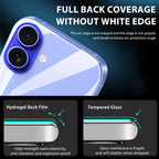 4-1Pcs Back Hydrogel Film For iPhone 16 15 Pro Max 13 14 12 11 XS XR 7 8 Plus Soft Clear Screen Protector Phone Accessories