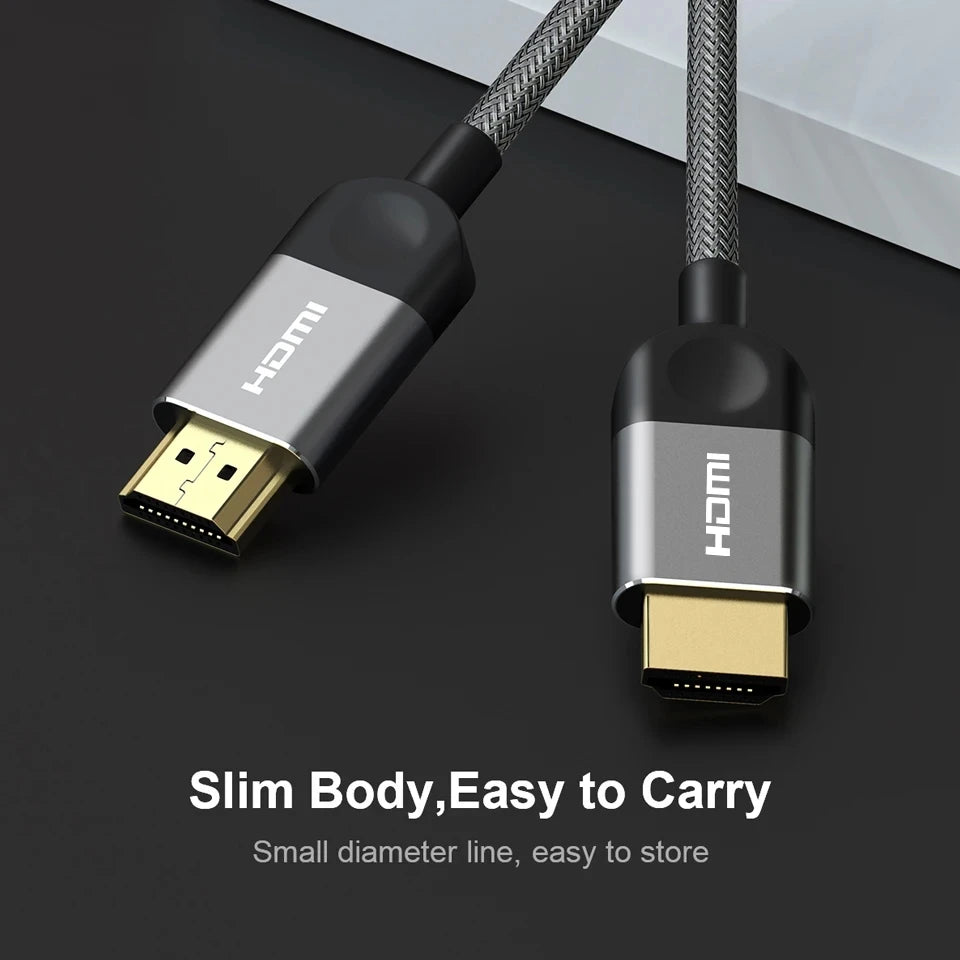 QGEEM HDMI-Compatible Cable HDMI to HDMI 2.0 Cable 4K for Xiaomi Projector Nintend Switch PS4 Television TVBox xbox Cable HDMI
