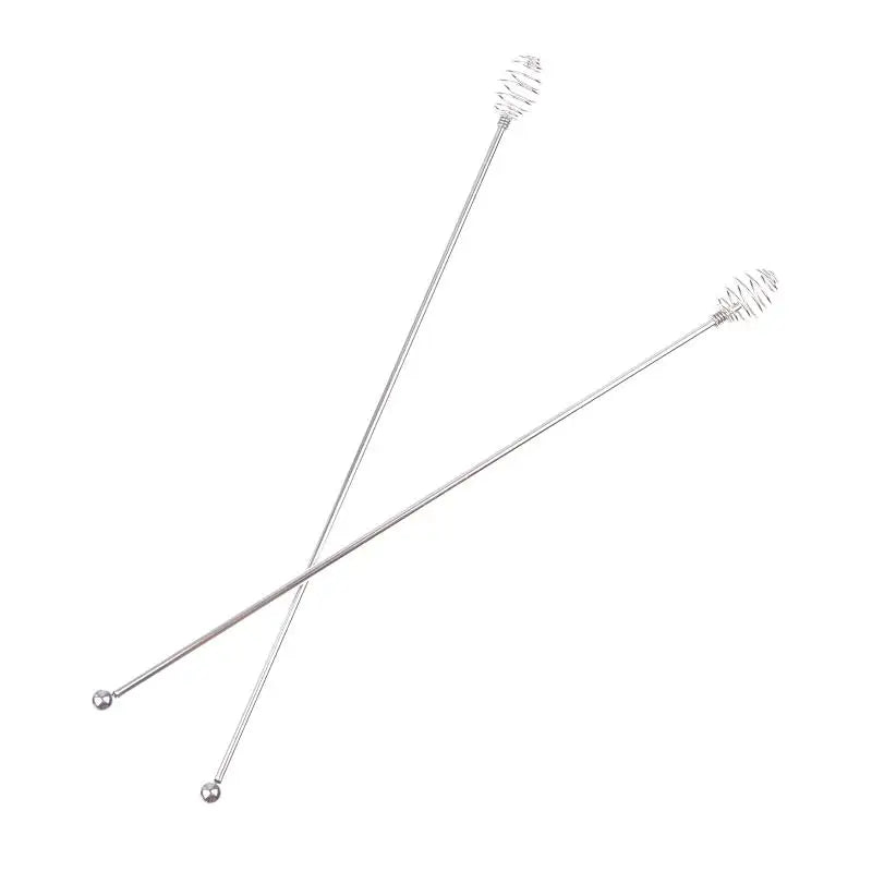 ✔1/2Pcs 24CM Coffee Stirrers Reusable Bar Stainless Steel Stirrer Multi-Function Decorative Stir Sticks For Drinks Mixing Bar