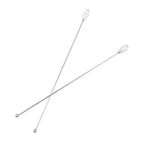✔1/2Pcs 24CM Coffee Stirrers Reusable Bar Stainless Steel Stirrer Multi-Function Decorative Stir Sticks For Drinks Mixing Bar
