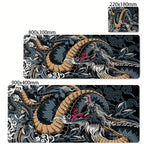 Black and White Dragon Large Mouse Mat Gaming Mousepad Big Rubber Base Mouse Pad Purple Deskpad Eyboard Mats Mousepads 400x900