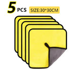 3-30PCS Car Nano Ultra Fiber Cloth Towel Microfiber Car Wash Towel Coral Fleece Towel Car Care Clean Cloth for Car Home Living