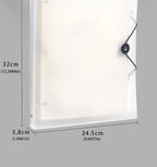 3Pcs Frosted Transparent A4 Loose Leaf Binder 3 Hole Punchless Snap Button File Folder Office School Document Storage Organizer