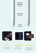 Baseus 3rd Gen Bluetooth Stylus for Apple Pencil Palm Rejection Compatible with iPad pro Mini Air 2024 2022-2018 for Apple Pen