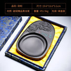 Exquisite Traditional Portable Lightweight Calligraphy Inkstones Huizhou Ink Slabs Perfect for Brush Writing Students Inkstone