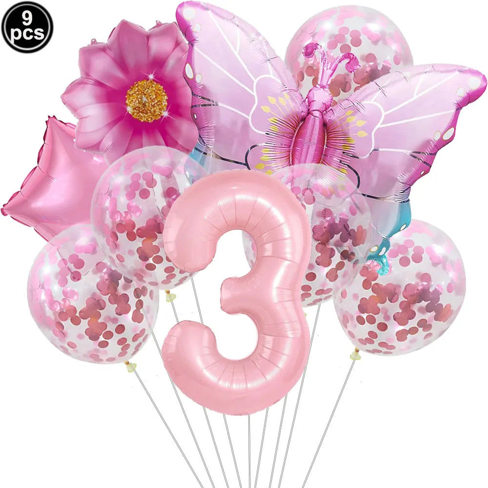 Butterfly Birthday Party Decoration Disposable Party Plates Cup Napkin Tablecloth Butterfly Knìfe Birthday Decoration Baby Showe