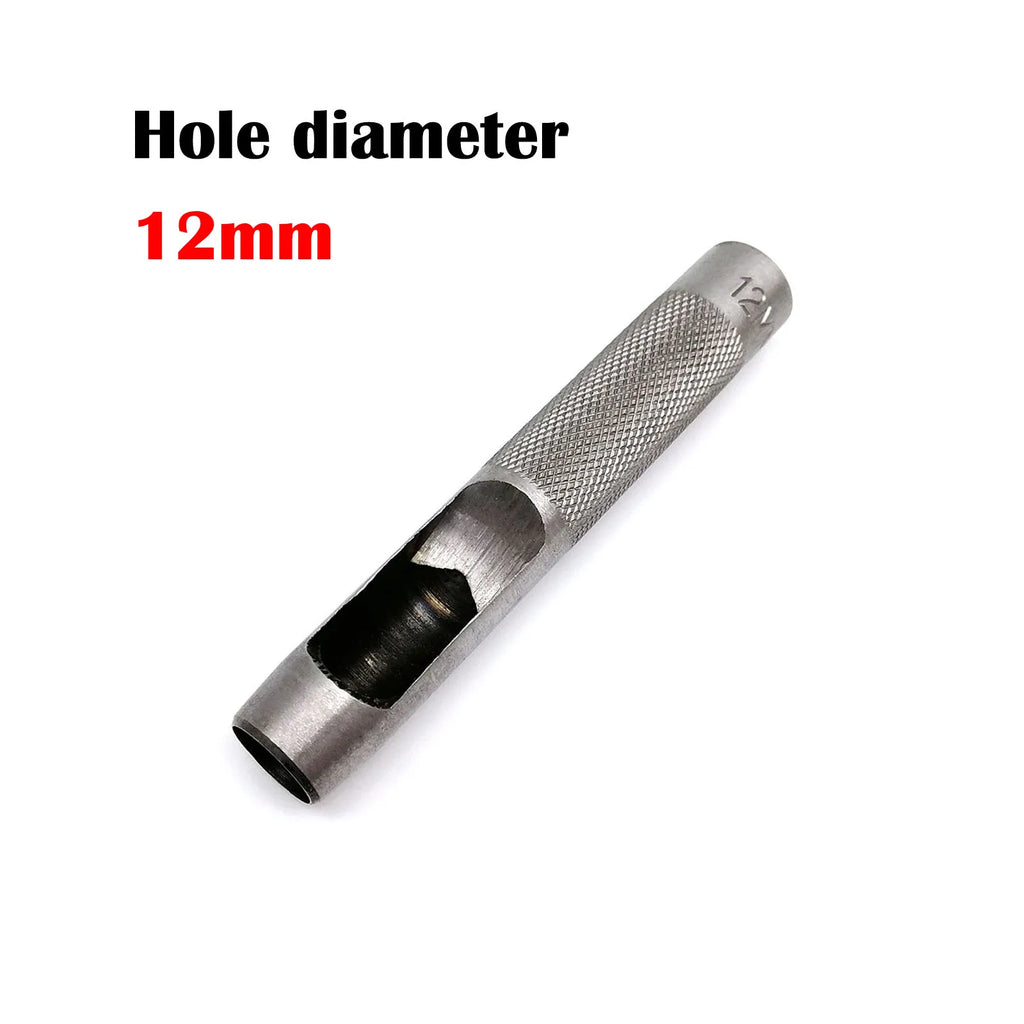 High Quality Steel 1mm 2mm 3mm 4mm 5mm 6mm 8mm to 20mm Round Hole Punch Tool Hollow Cutter for Leather Craft Belt Bag Clothing