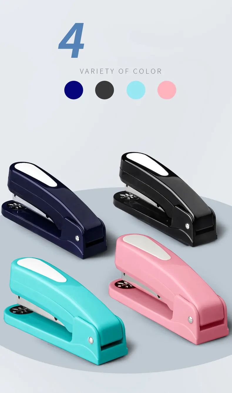 360 Rotation Heavy Duty Stapler Use 24/6 Staples Effortless Long Stapler School Paper Stapler Office Bookbinding Supplies