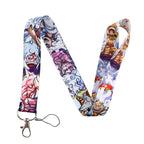 Zoro Lanyard Anime Pirate Card Holder Neck Strap for Key ID Card Phone Straps Badge Holder Keyrings Cosplay Accessories Gifts