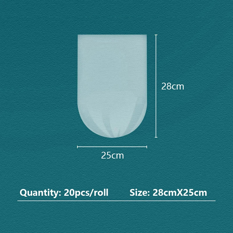 100Pcs/5Roll  Mini Garbage Bag Household Thickened Small Desktop Garbage Can Garbage Bags Disposable Trash Bags Kitchen Tools
