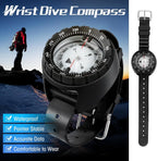 Digital Underwater 50m Diving Compass Professional Waterproof Navigator Digital Scuba Luminous Balanced Watch Swimming Outdoor