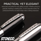 STONEGOP remium Ballpoint Pen Retractable Lacquer Rollerball Pen Smooth Writing Roller Ball Pen Elegant Executive Signature Pen