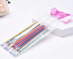 12-100pcs Glitter Pen Refills Set Flash Multicolor Gel Pen Refill Core DIY Art Writing Painting Graffiti Pen Refills Supplies