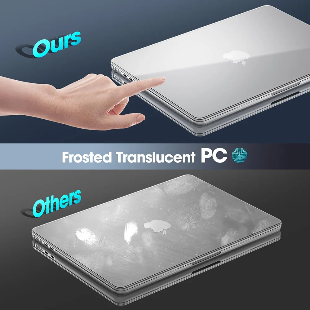 Transparent Laptop Case For Macbook Air 13.6 M5 Chip A3449 Case Macbook Air 13.6 A3240 M4 M3 A3113 A2681 Hard Clear Cases Cover