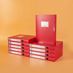 10pcs A4 Colorful File Boxes - Durable Thick Plastic Document Organizers for Contracts, Accounting Receipts & Office Supplies