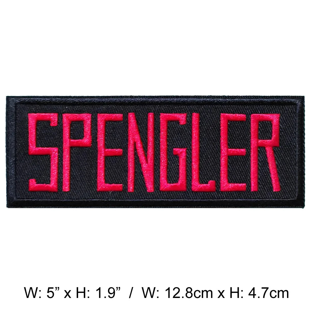 VENKMAN STANTZ SPENGLER ZEDDEMORE Embroidered iron on patches Name Tag Fabric Application for Clothing Accessories Badge DIY