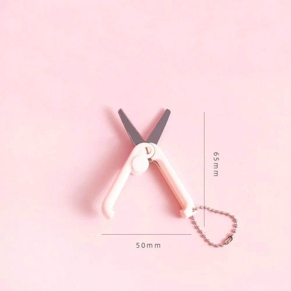 Portable Scissors For Office Students Mini Stainless Scissors Folding Scissors Multifunctional