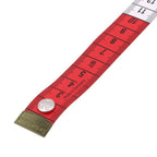 1.5M Soft Tape Measure Tailor's Tape With Snap Fasteners Body Measuring Double-sided Ruler For Needlework Sewing Tool NEW