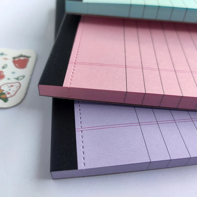 A5 Draft Notebook SImple Lined Tearable Sticky Notes Memo Book Portable Notebook with Tearable Paper