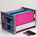 Multifunctional Filing Cabinet File Organiser Space Saving Wall Mounted Document Organiser Sorting Bag for School Office