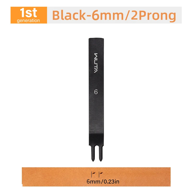 WUTA 1pc 3/4/5/6mm Leather Chisel Tool Diamond Pricking Iron Basic Hole Punch Stitching Leather Craft Tools