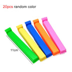 10/20Pcs Kitchen Storage Food Snack Seal Sealing Bag Clips Sealer Clamp Plastic Tool Kitchen Accessories Portable Bulk TMZ