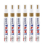 1/3/6/12 Colors Permanent Paint Marker White/Gold/silver Markers for Car Tire Tread Rubber Fabric Paint Metal Paint Marker Pens