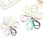 30/50pcs Paper Clip Mini Heart Gold Rose Gold Color Clip Bookmark Binder Office Accessories Paper Binder Clips Patchwork Clip