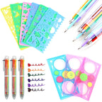 Multi Shaped Painting Ruler Spirograph Magic Drawing Template Oval Geometric Curve Pattern Multifunctional Stationery Gifts ZYF