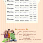 114 Waterproof Personalized White Label Custom Name Sticker Kindergarten Tag Children School Stationery Daily Necessities Labels