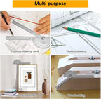 10/15cmStainless Steel Protractor Woodworking Angle Ruler 0-180° Angle Measuring Tool for Woodworking/Industry 1pc