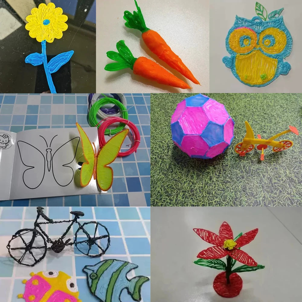 3d Pen for kids Creatived Toy DIY 3D Printing Pen Type-C Rechargeable 3D Pens Set with 200M PLA Filament for Children Gift