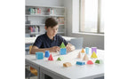 24 Pieces Geometry Teaching Model Kit Transparent Geometric Shapes with Storage Box Geometry Manipulatives Clear for Teachers