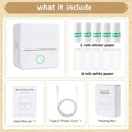 X6 Multifunctional Mini Portable Printer with Thermal Wireless Connection for Printing Work Sheets, Labels, Photos and Texts