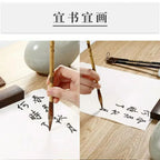 6/9/ 12/ 16 Chinese Painting Brush Beginner Calligraphy Drawing Bamboo Pen Curtain Felt Rice Paper Set Landscape Drawing Writing