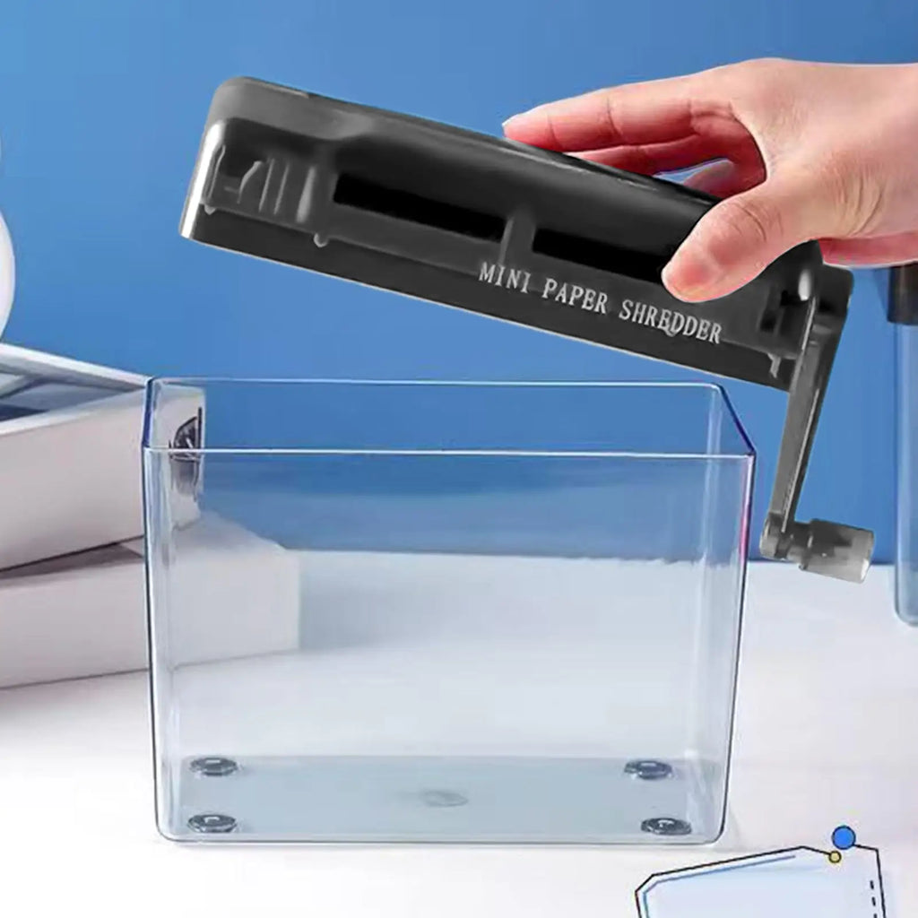 Small Paper Shredder Manual Document Shredder Household Paper Shredding Solution Household Small Mini Paper Shredder Tool